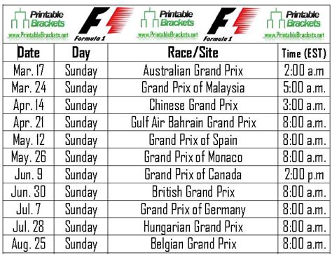 f1 schedule 2018|2018 f1 schedule pdf.